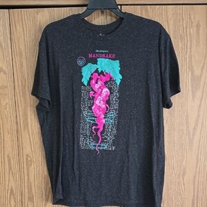 Mandrake Graphic Tee - Black and Pink